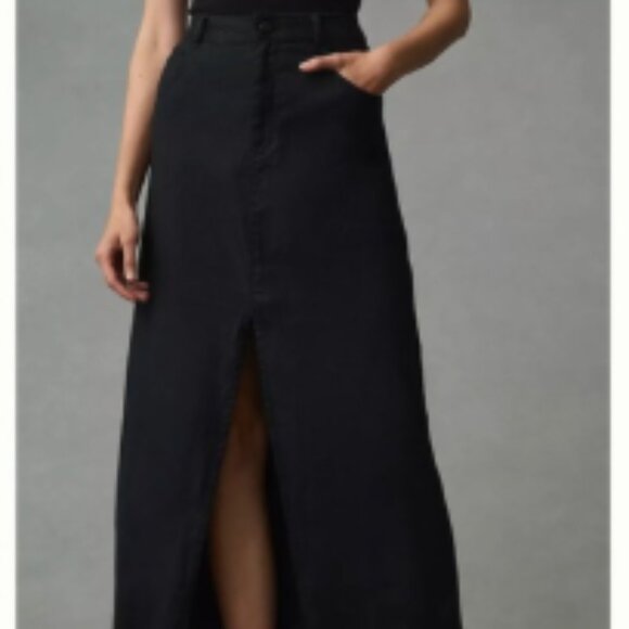 New PILCRO  the madi front-slit midi skirt - Picture 4 of 4